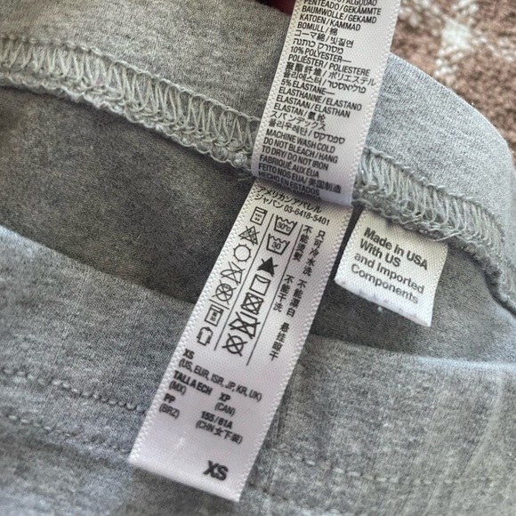 EUC, American Apparel Women’s Classic Light Gray Cotton Leggings Tights Size XS - Picture 7 of 9